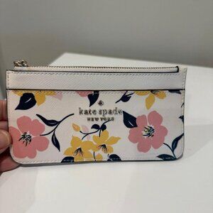 Kate Spade Margaux Floral Cardholder / Zip Pouch